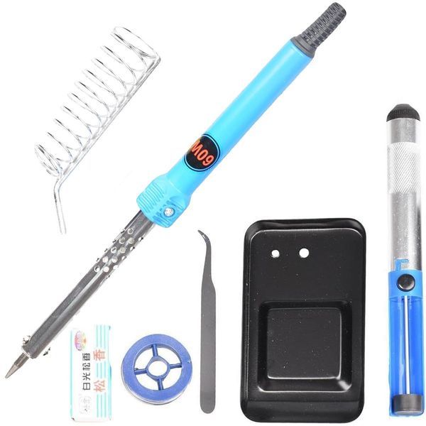 True Face Soldering Iron Kit Electronic,60W Adjustable Temperature 200-450°C and ON/Off Switch Soldering-Iron Welding Gun with Desoldering Pump, Electric Solder Iron Pen Multi