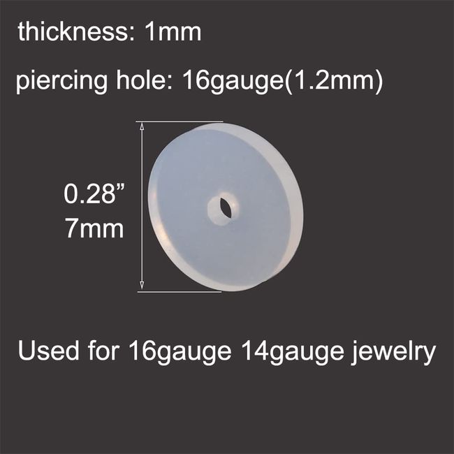 BodyAce 30/50pcs Clear Piercing Disc for Piercing Bump