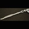 FLUTE QUALITY PEWTER MUSIC INSTRUMENT KEYRING