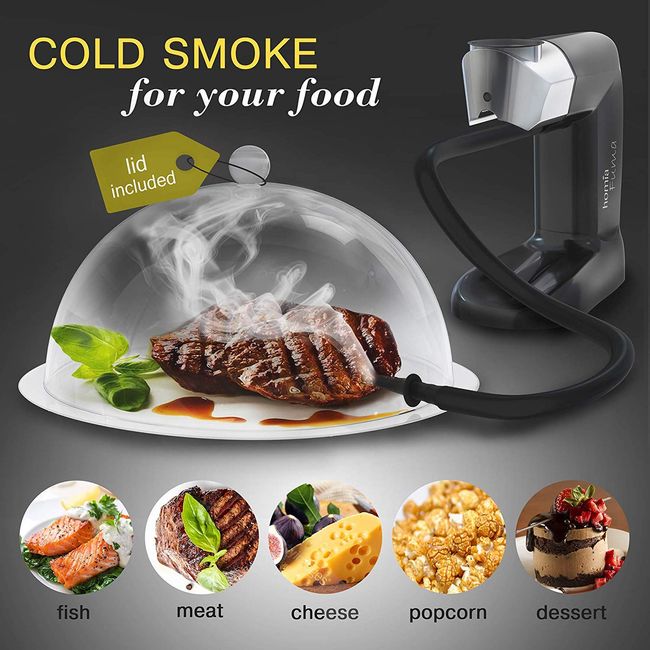 Food & Cocktail Smoking Gun Smoker, With Cup Lid And Wood Chips, Cocktail  Smoke Infuser Cold Smoke Generator For Drinks Whiskey Food