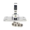 20mm Polished Chrome Decking Rope Eye Plate. Rope Post Fitting Rope End Fixing