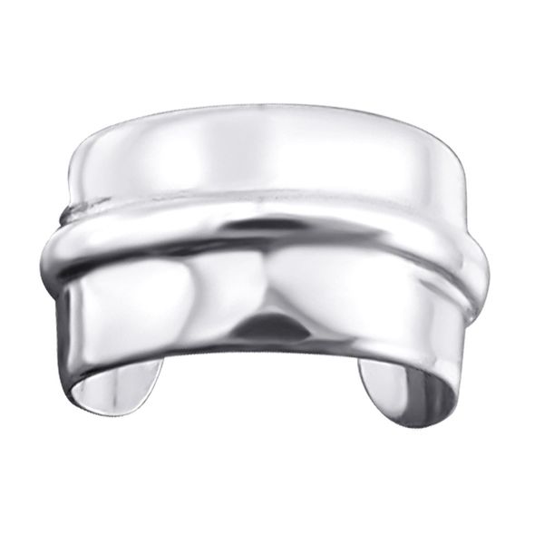 Plain Ear Cuff - 925 Sterling Silver Climber Clip On Cartilage Earring