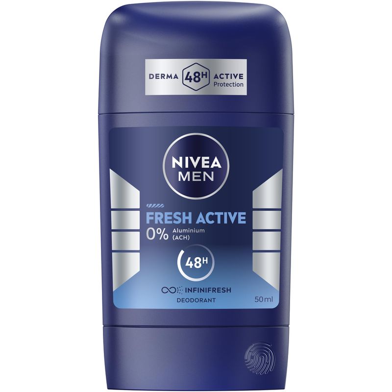NIVEA MEN Fresh Active Deo Stick, Deodorant mit einzigartiger ...
