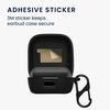 kwmobile Sennheiser ACCENTUM True Wireless Case - Wireless Earbuds Silicone Drop Proof Protective Case Black