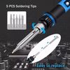 80W Electric Soldering Iron Welding Gun Tool Kit Wire Desoldering Pump Paste Tip