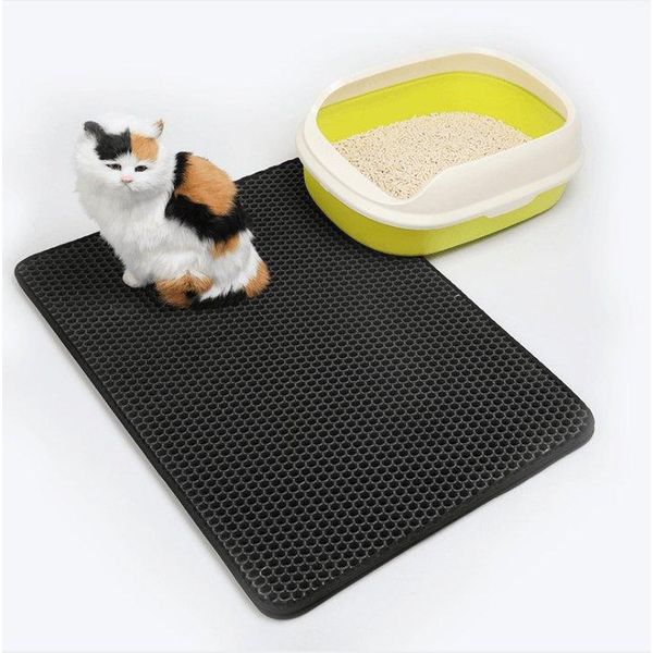 Cozypaws Double Layer Cat Litter Mat - Gray / S