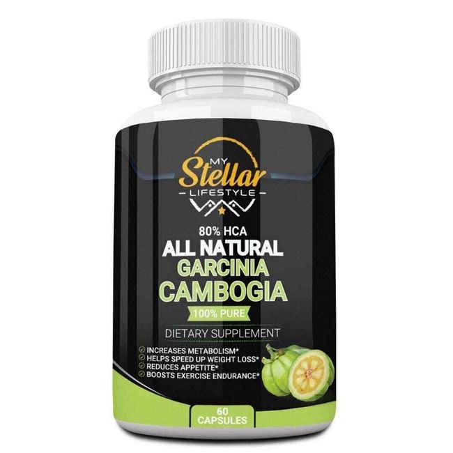 Garcinia Cambogia 80% HCA by My Stellar Lifestyle - 60 Capsules