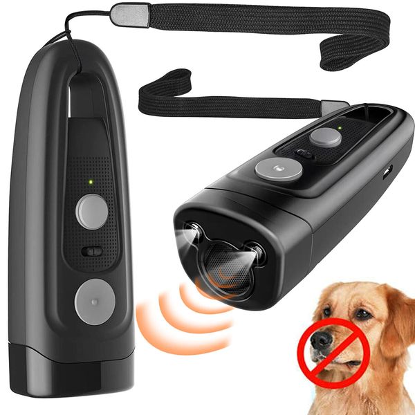 Rechargeable Anti-Dog Barking Device Ultrasonic Bark Deterrent Control Training