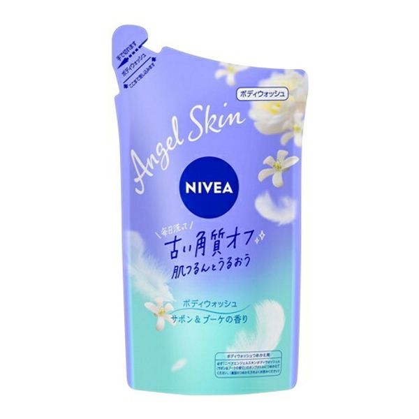 Kao Nivea Angel Skin Body Wash, Soap &amp; Bouquet Scent, Refill