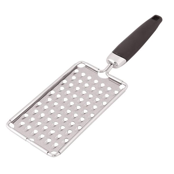 Sourcingmap Plastic Handle Home Restaurant Vegetable Cheese Grater Zester Slicer Silver Tone