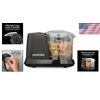 Stainless Steel Electric Vegetable Chopper & Food Processor - 1.5 Cups, Black