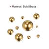 sourcing map 12pcs 10mm Precision Solid Brass Bearing Balls for Bearings Valves Decoration