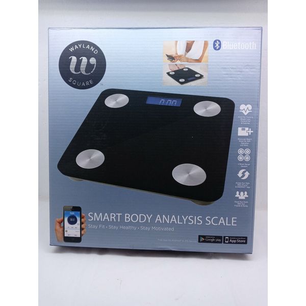 Bluetooth Wayland Square Body Fat/Weight Scales Smart Tec,LCD Digital Scales NEW