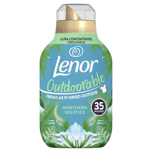 Lenor Outdoorable Fabric Conditioner 35 Washes, 490Ml, Northern Solstice - Ultra Concentrated Freshness - 100 Percent Recycled Bottle