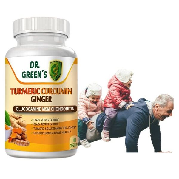 Turmeric Curcumin with Ginger Black Pepper Joint support Max Strength Capsules 1