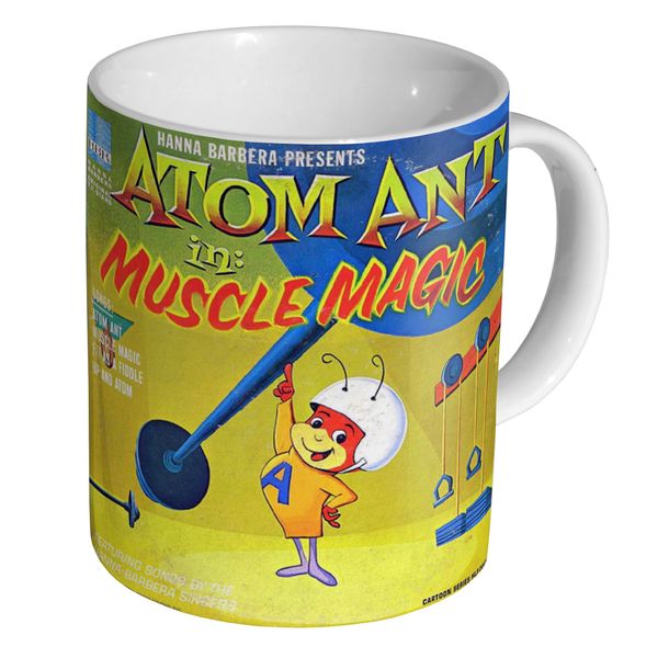 Green Listing LTD Atom Ant Muscle Magic Advertising - Ceramic 11oz Tea Coffee Mug/Cup