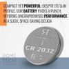 CR2032 Lithium 3V Air Tracker Battery Replacement - Tile Mate Tracker, Tile Pro Tracker, Tile Sticker Tracker Battery Replacement (1 Pack)