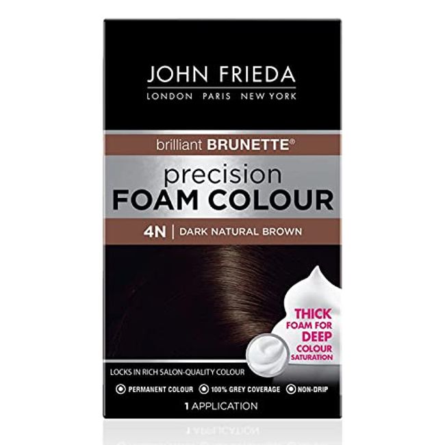 John Frieda Precision Foam Colour Brilliant Brunette (Dark Natural Brown) 4N 1 Each ( Pack of 2)
