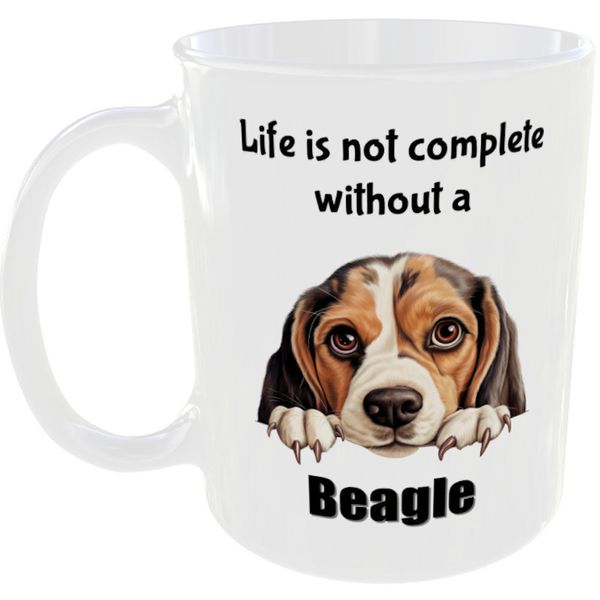 BEAGLE MUG FUNNY DOG OWNER GIFT BIRTHDAY COFFEE TEA CUP PET LOVERS CANINE BREED