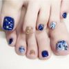 Turkalla Nail Tips for Feet, 24 Pieces, 12 Different Sizes, 3D Feel, Easy to Apply, Reusable, Fake Nails, Gel Nails, Nails, Nails, Nails, Nails, Nails, Nails, Nails, Art, Nail Parts, Stylish, Popular Design, Beginners, Coming-of-Age Ceremonies, Weddings, 
