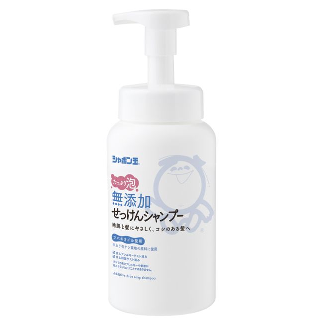 Shabondama Soap Additive-Free Series Soap Bubble-Free Soap Shampoo Foam Type &lt;Main Item&gt; 520ml