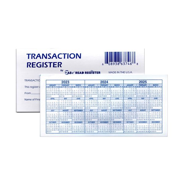 18 Pack Checkbook Registers for Personal Checkbook, Transaction Ledgers, 2023-2024-2025 Calendars