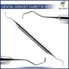 Gracey 3/4 Gracey Curette, German Stainless Dental Double Ended Instruments