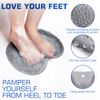 Shower Foot Scrubber Mat Back Washer Back Exfoliating Bath Wash Pad Wall Mounted Slip Suction Cups Foot Scrubber for Use in Shower Cups Foot Cleaner for Men and Women