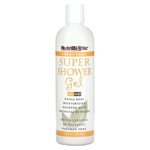 Nutribiotic Super Shower Gel, Fresh Fruit, 12 Fluid Ounce