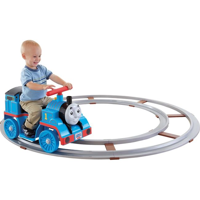Fisher-Price Power Wheels Thomas and Friends Thomas vehicle with track, 6V battery-powered ride-on toy train for toddlers ages 1 to 3 years (Amazon Exclusive)