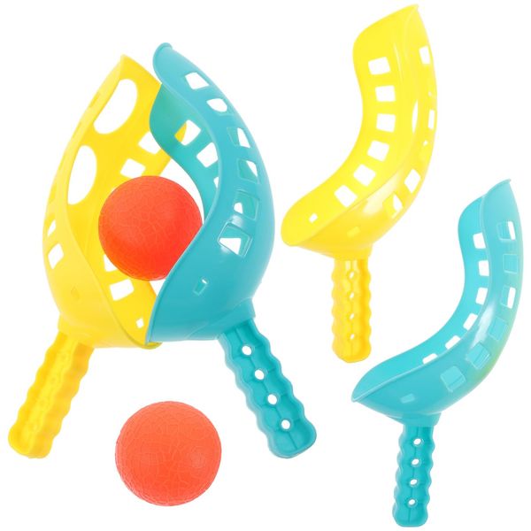 jojofuny 2 Sets Interactive Toss and Catch Yard Games Scoop Catching Toss and Catch Game Floating Toy Lawn Games Kid Suit Outdoor Play Toys for Kids Kendama Child Abs Sportswear Halloween