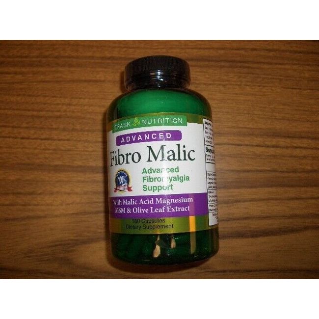 Trask Nutrition Fibro Malic Advanced Dietary Supplement 180 Capsules BB 10/2025