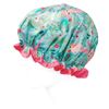 Wrapables® Stylish Double Layer Waterproof Shower Caps (Set of 4), Llamas & Ocean Fun