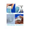 New 4 Silicone Refillable Travel Bottle Set 2 Sizes Hand Liquid Gel Extending Carabiner Clip and Multi Purpose Hook