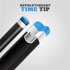 RHINO TIME Billiard Pool Cue Tip - 14mm/ Blue/Hardness: TIME 1 Super Soft/Pack 3