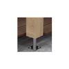 Heavy Duty Galvanised Elevated Post Base Support Fence Foot (Size: 100 x 100mm)