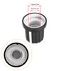 uxcell 10pcs 6mm Spline Shaft Hole Knob for Speaker Effect Pedal Amplifier Black Potentiometer Knobs White