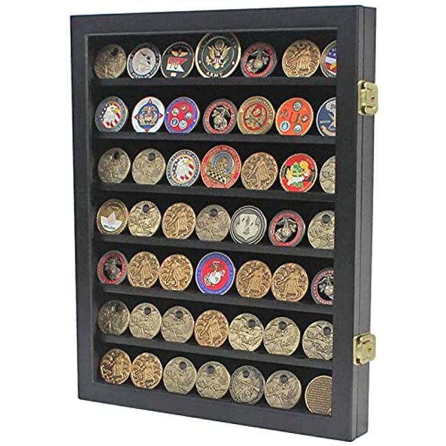  DisplayGifts Military Ribbon Medal Pin Display Case