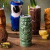 bar@drinkstuff Ceramic Green Tiki Mug 10.5oz / 300ml, Single
