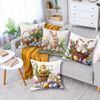 4 Piece Easter Flower Pillow Cover Home Decor Printed One Side Excludes Fillers