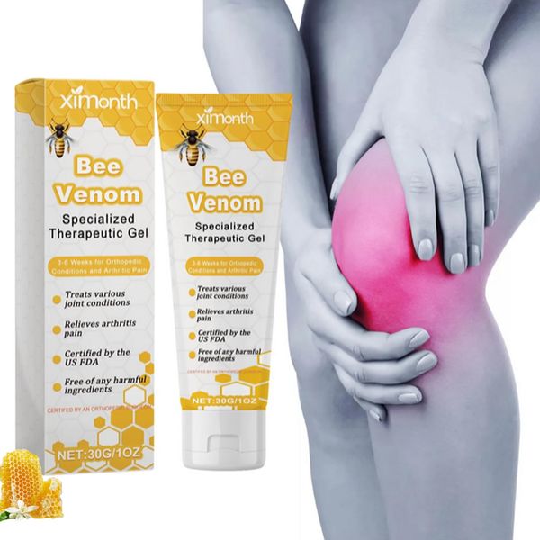 Bee Venom Joint Repair Gel, Bee Venom Joint Soothing Gel, Professional Nursing Gel for Relieving Pain and discomfort of Cervical Spine, Shoulder and Neck and Wrist Joint