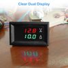 Linkstyle DC Volt Amp Meter Ammeter, DC 5-100V 100A Dual Display Current Voltage Meter Gauge with Hall Effect Sensor Transformer