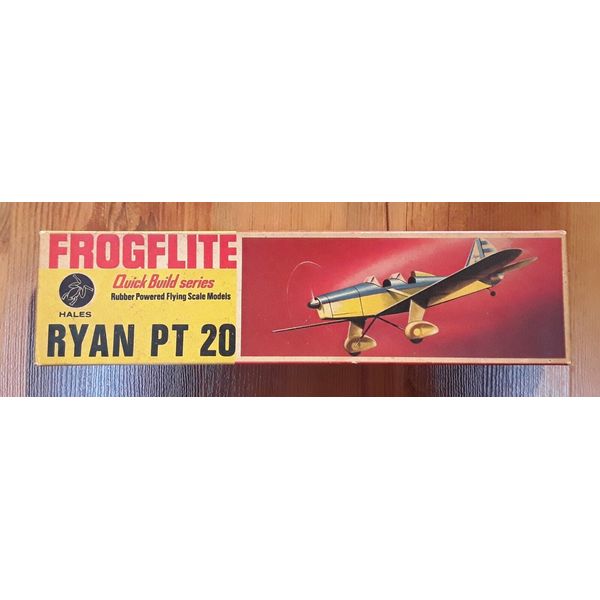 Vintage Hales Frogflite Rubber Powered Model Airplane Kit #FF105 Ryan PT 20