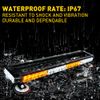 54LED Emergency Light Bar Rooftop Double Side Strobe Warning Light Amber + White