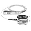 FIBER SPACE Surf Leash for Surfboards (White, 6ft-7mm)