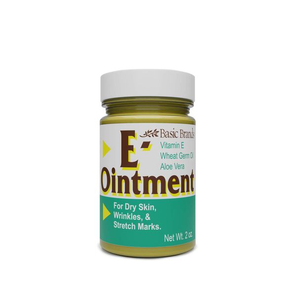 Basic Organics Vitamin E Ointment, 2 oz, Original (Pack of 3)
