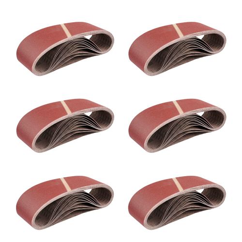 Cloth Sanding Belts │ 10 Pieces │ 75 x 533 mm │ Grain 120 │ for Belt Sanders │ Sanding-Paper │ Sanding-Belts