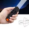 2X LED Flashlight Zoom Torch Clip Adjustable Focus Hunting White Light
