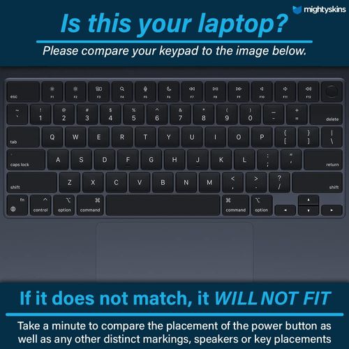 MightySkins Glossy Glitter Skin Compatible with Apple MacBook Air 13.6” M2 (2022) - Sea and Sand | Protective, Durable High-Gloss Glitter Finish | Easy to Apply and Change Styles | Made in The USA