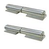 7" Gate Barrel Hinge w/ Plate & 1/8" NPT Grease Zerk Zinc PAIR
